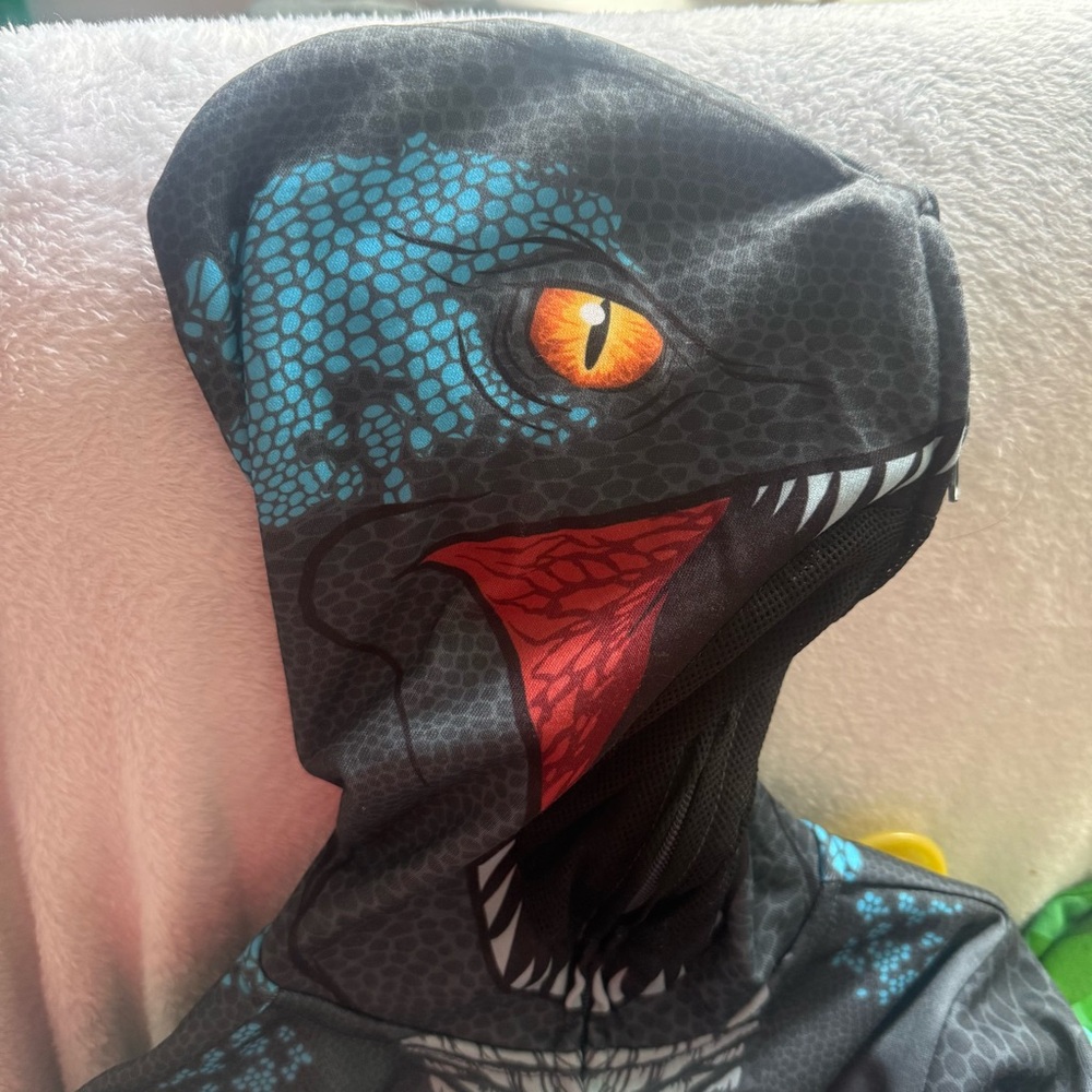 Jurassic World “Blue” Velociraptor Dinosaur Kids Hoodie